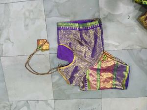 Embroidered Purple Blouse