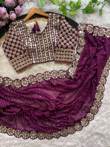 Select Any One Colour Wedding Wear Saree