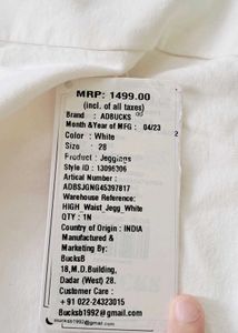 Ivory Fabric with Stain