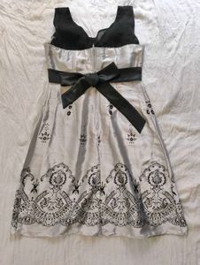 New Silver Satin Dress🤍