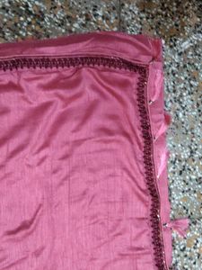 Elegant Pink Saree with Blouse