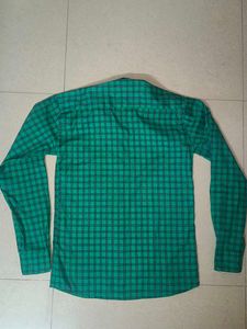 Green Cotton shirt, Used Shirt