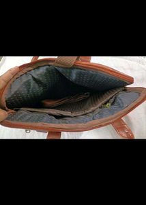 Vintage Brown Leather Briefcase