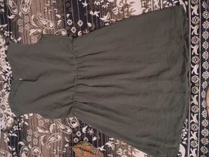 Olive Green Sleeveless Dress