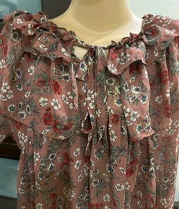 Floral Print Off-Shoulder Top
