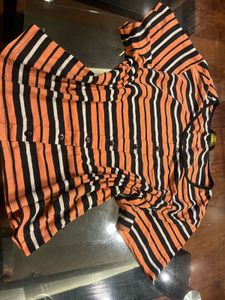 Striped Button-Down Shirt