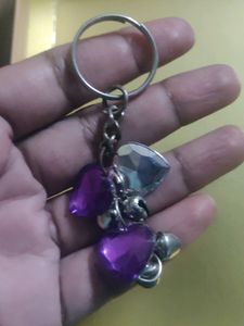 Purple Heart Keychain