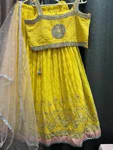 Yellow Embellished Lehenga Choli Set