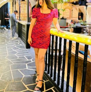 Floral Print Mini Dress