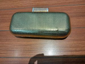 33) Metallic Gold Clutch