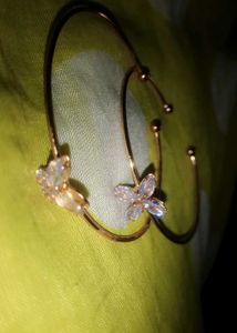Gold Butterfly Cuff Bracelets