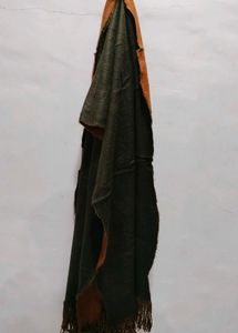 Reversible Fringe Shawl