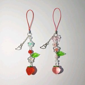 ₊˚⊹౨ cute fruit phone charms / keychains ৎ ₊˚⊹