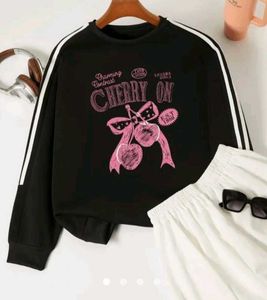 Cherry On Black Sweatshirt