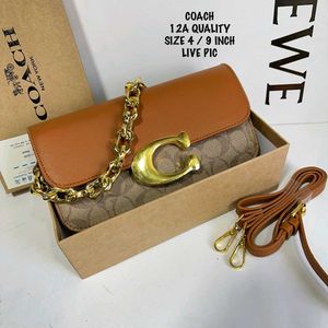 COACH IDOL 23 SIGNATURE SHOULDER SLING BAG WITH BO