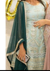Anarkali Suit And Plazo Set