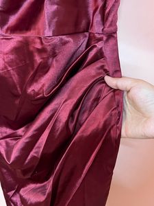 Sale ❗️burgandy Satin Slip Dress