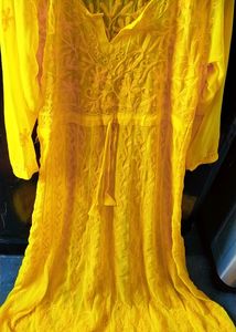 Chikankari Anarkali Kurti