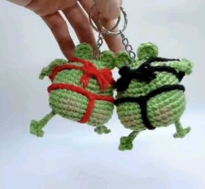 Frog Keychain Duo