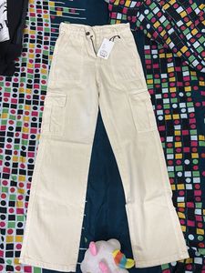 Beige Cargo Pants