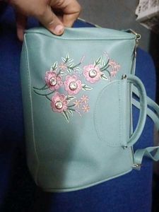 Floral Embroidered Crossbody Bag