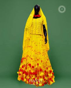 Haldi Photoshoot Double Flare Designer Skirt Only