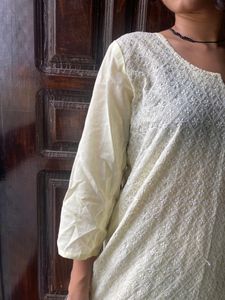Pastel Yellow Kurti - Unused