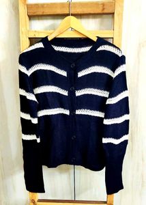 Black & White Design Sweater Size-38
