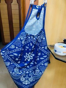 Blue Bandana Halter Top