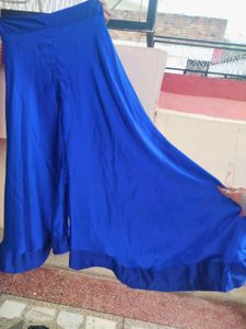 Royal Blue Plazzo With Blouse