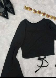 Black Long Sleeve Top