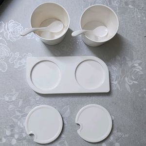 🆕️ White Condiment Set (with Tag)