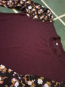 Floral Sleeve Mini Dress