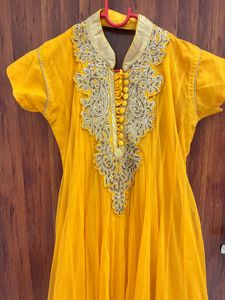 Yellow Embroidered Kurta Set