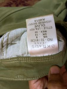 Olive Colour Jeans 👖 For Women