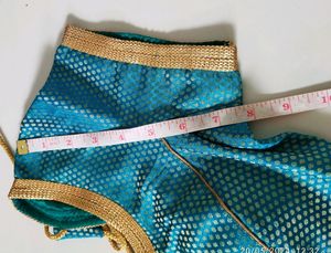 Readymade Light Blue Blouse Silk Blend Material