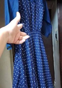 OfferjustfornowBlue Polka Dot Dress