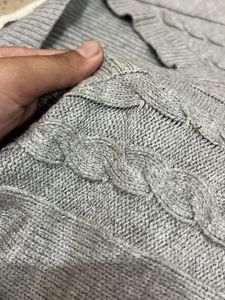 Grey crop sweater