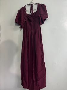Maroon Maxi Dress