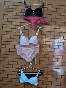 Combo Of  Six Imported Fabric Bra N Panty