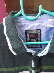 Green Colour Polo T-shirt From Dutch Harbour
