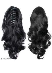 Synthetic Hair With Black Clutcher