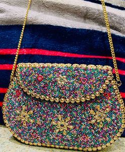 Beaded Clutch Bag