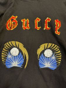 Gucci Hoodie Chikae Ide Sequin Manga Eyes Loopback