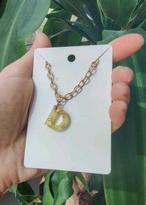 Resin Initial Pendant