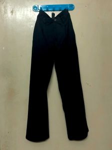 KOTTY Women Regular Fit Black Cotton Blend Trouser