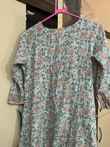 Floral Print Anarkali Kurta