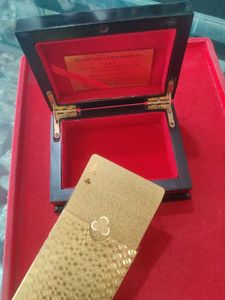 Gold Playing Cards Set Wth Box 🎁