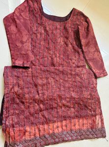 Elegant Maroon Salwar Kameez