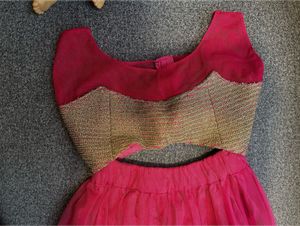 Pink Lehenga Choli Style Anarkali